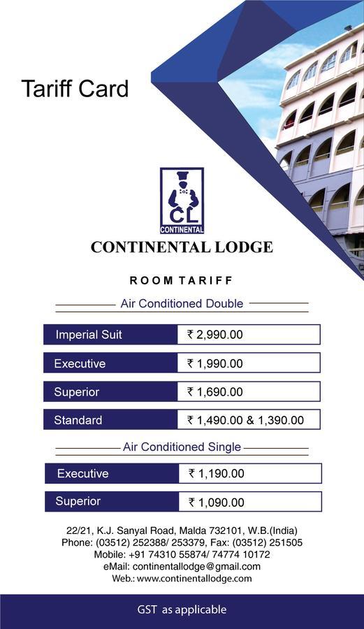 Continental Lodge Māldah Exterior foto